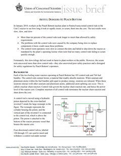 Cover page of the Control Rods at Peach Bottom report