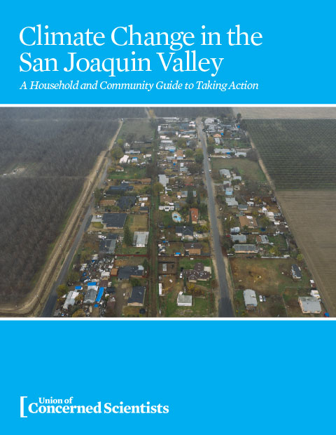 Cover of the community guide for climate change in San Joaquin Valley