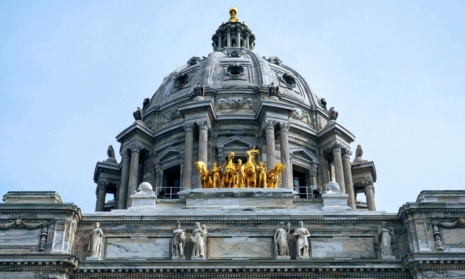 The Minnesota capitol building.