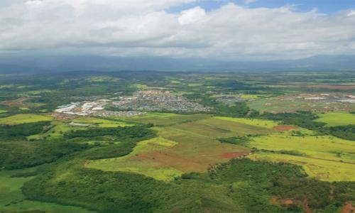 Aerial of farm land