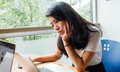 Woman on laptop