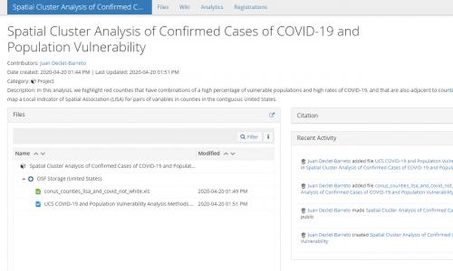 Screenshot of data & methodology page