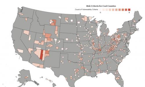 Map of US Coal Counties