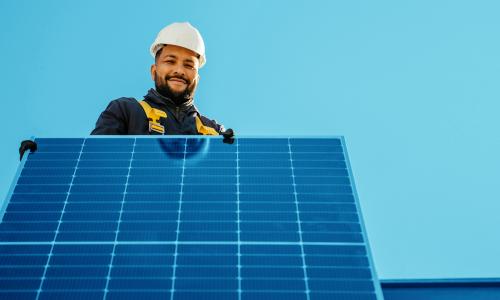 A solar worker