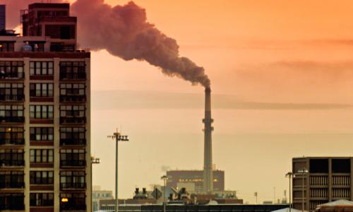 A coal-fired power plant.