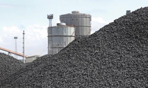 Piles of coal