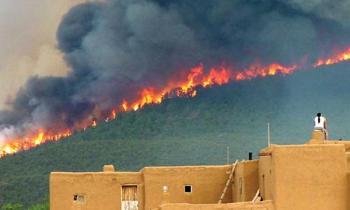 wildfire near taos pueblo